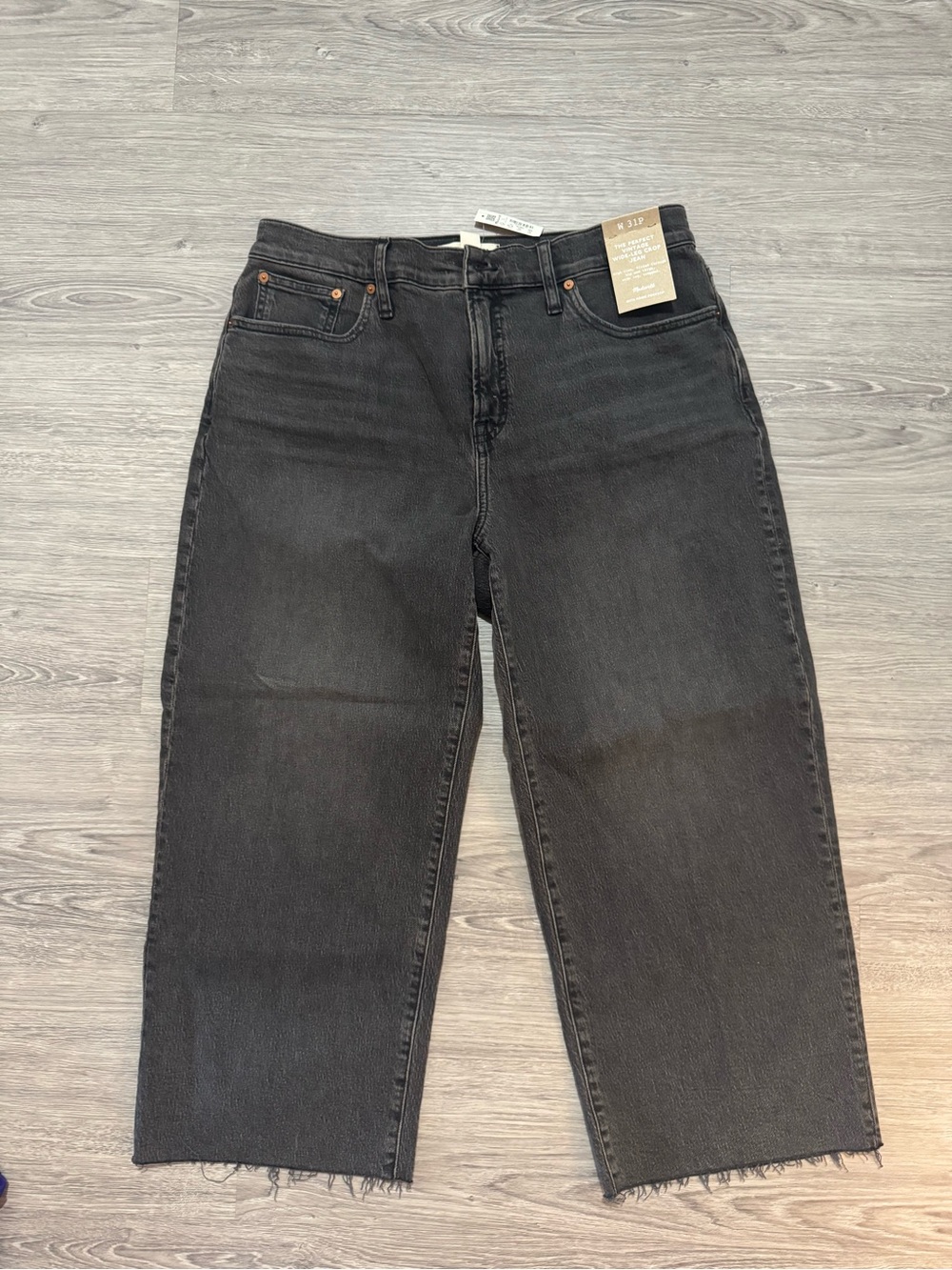 Madewell The PerfecVintage Wide-Leg Crop High Rise Jeans W31P NWT